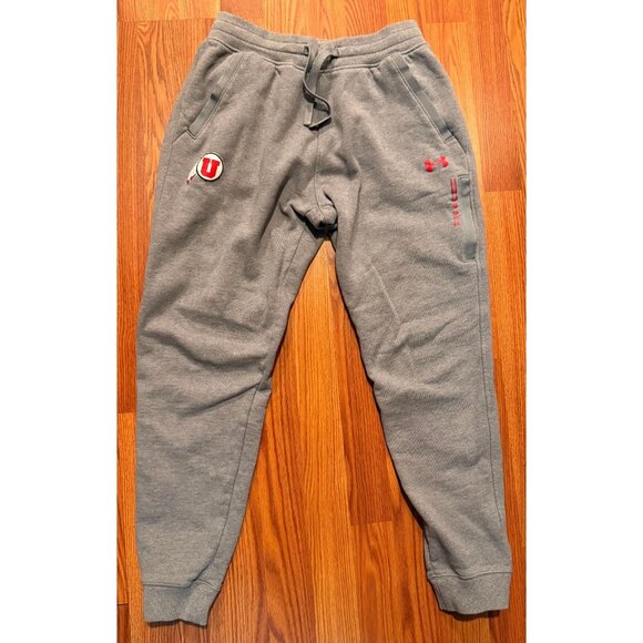Under Armour Univ Of Utah Utes Tapered Sweatpants Mens M 27" Joggers - Picture 2 of 9